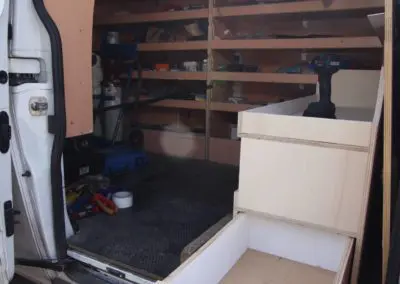 tiroir utilitaire artisan atelier mobile Ford Transit Custom